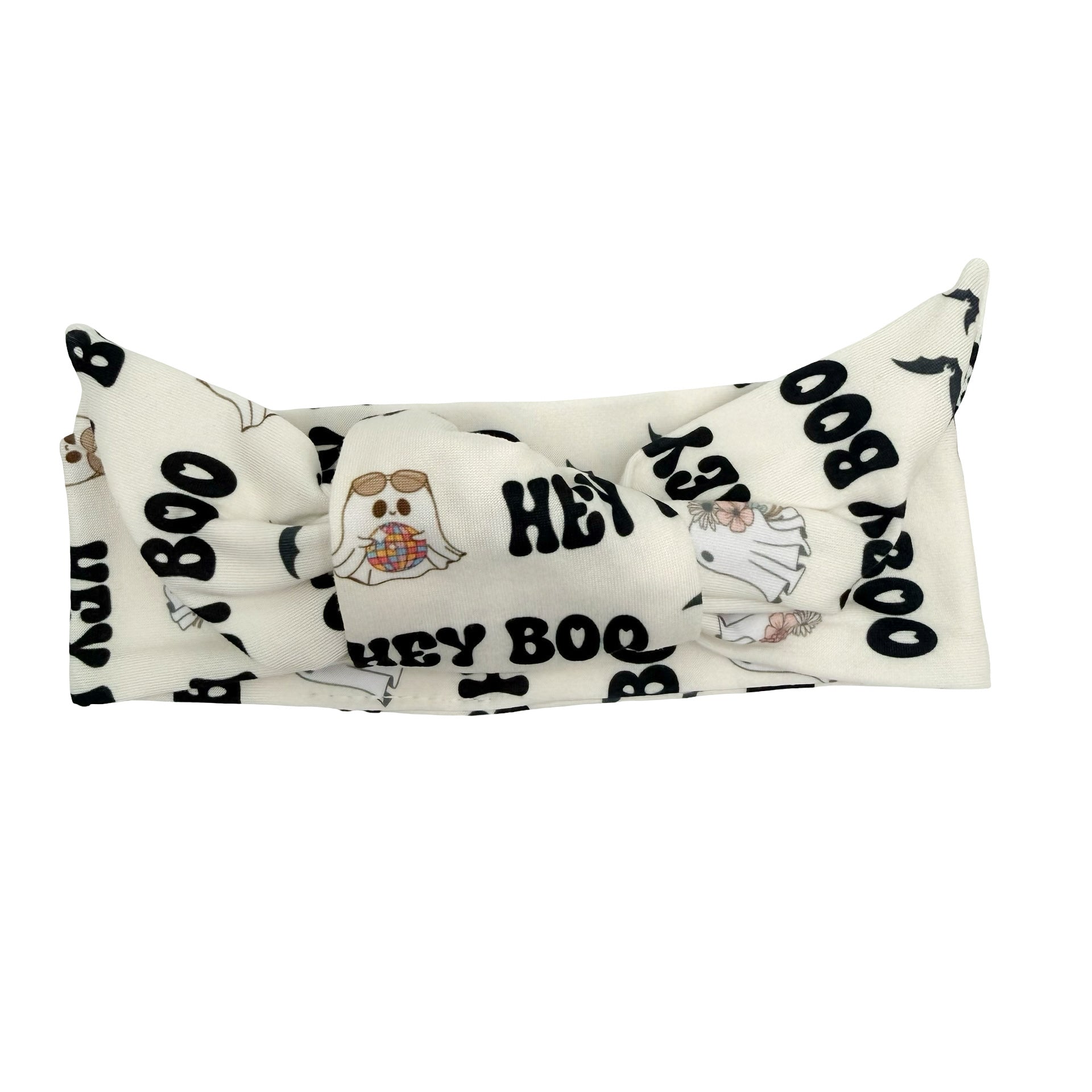 Hey Boo Adjustable Tie Headband