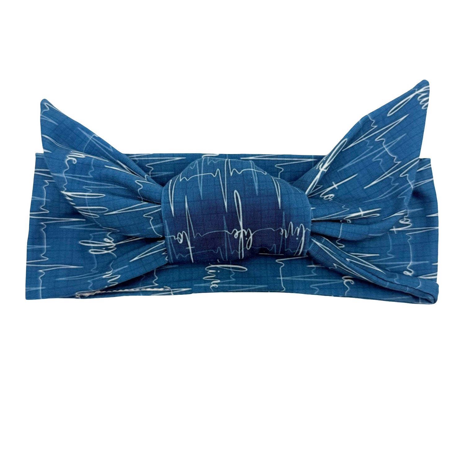 Live Life To The Fullest Heartbeat Adjustable Tie Headband