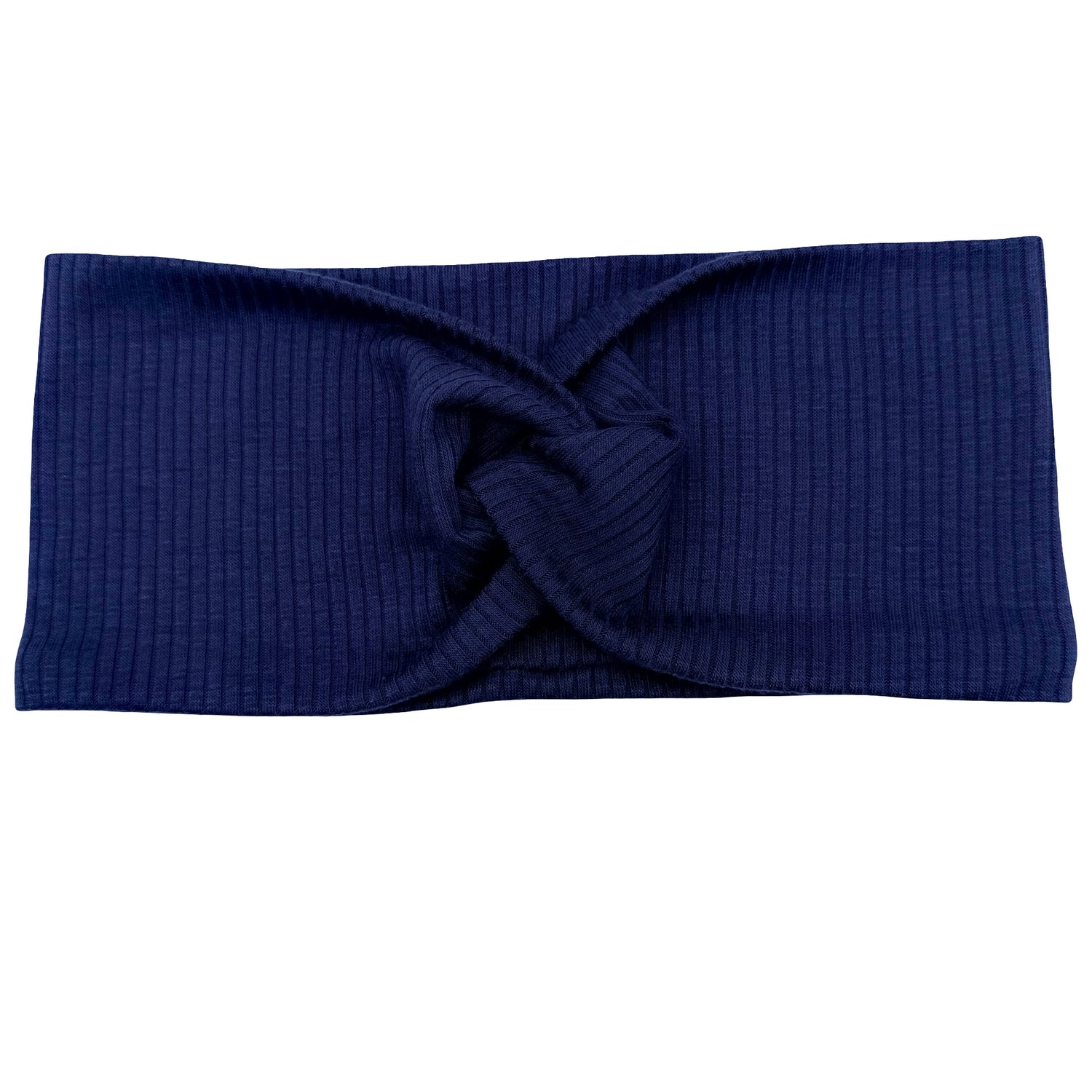 Midnight Blue Ribbed Headband