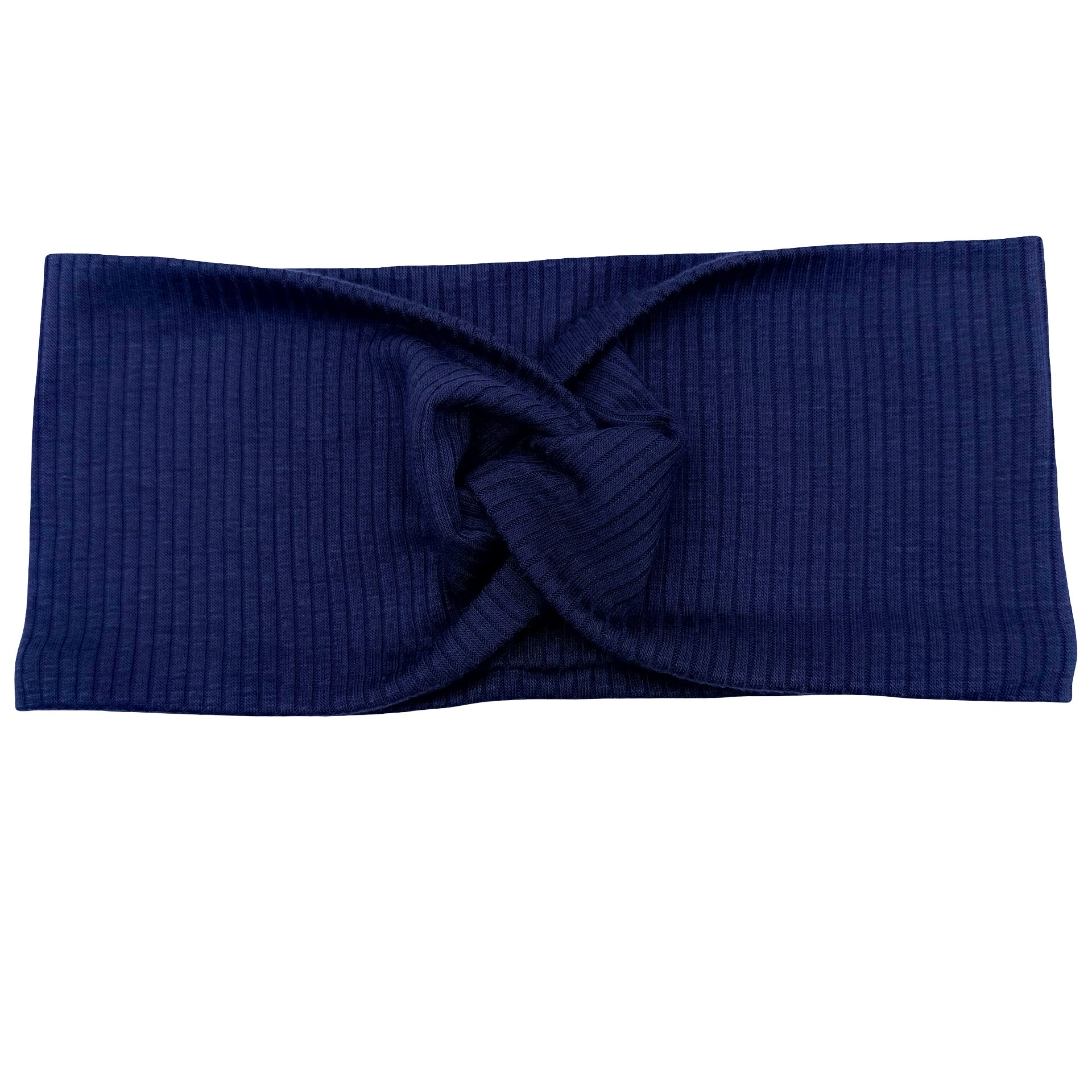 Midnight Blue Ribbed Headband