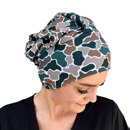 Duck Camo Soft Scrub Cap