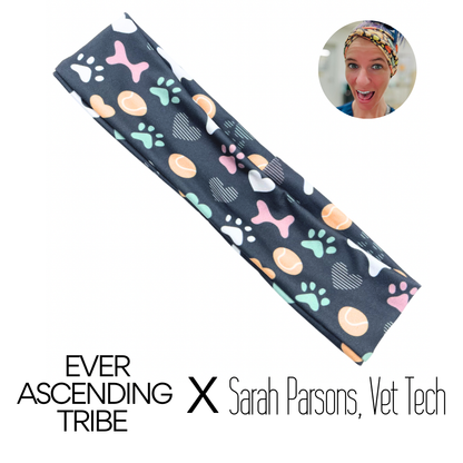 Pet Paws &amp; Toys - Gray Athletic Headband