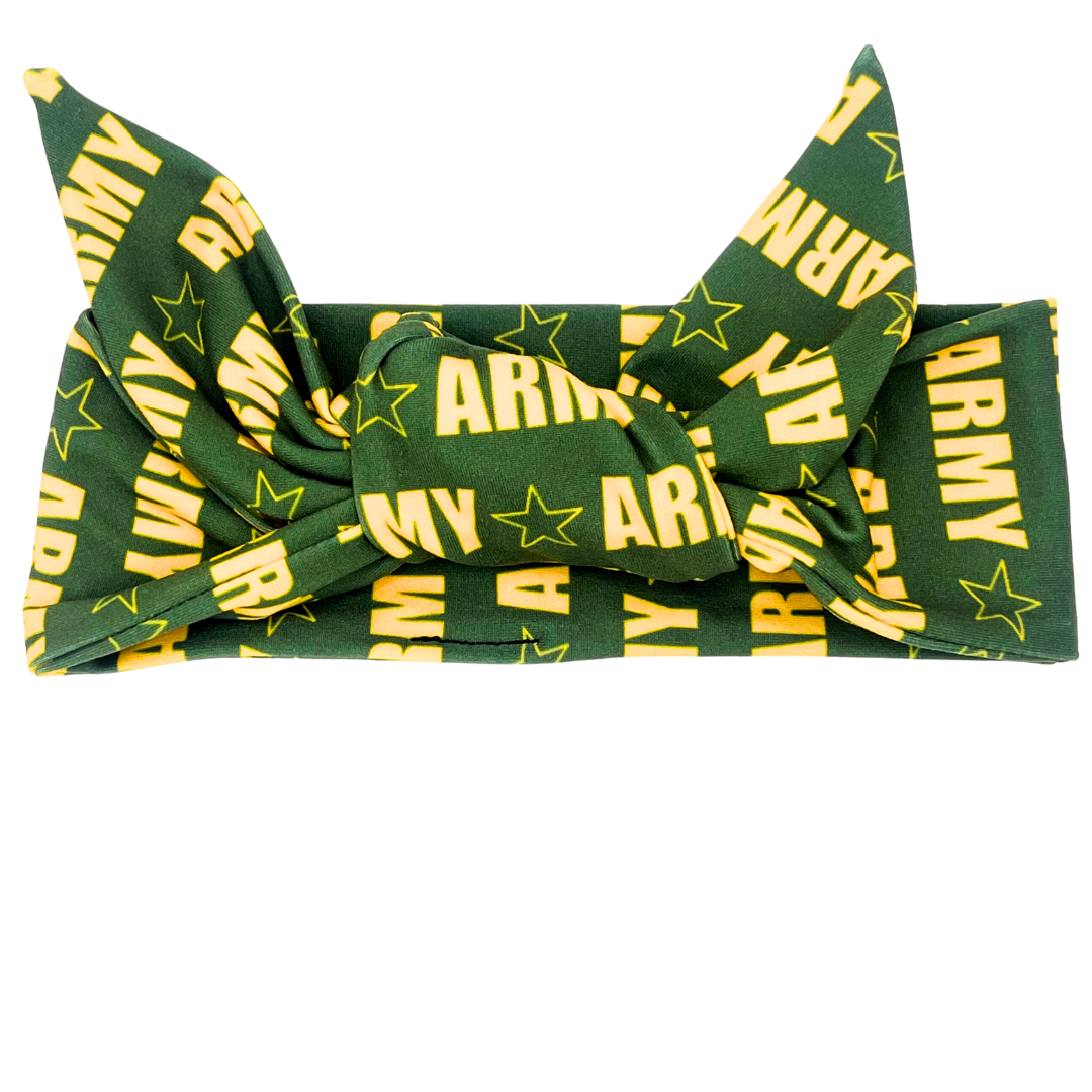 Army Adjustable Tie Headband