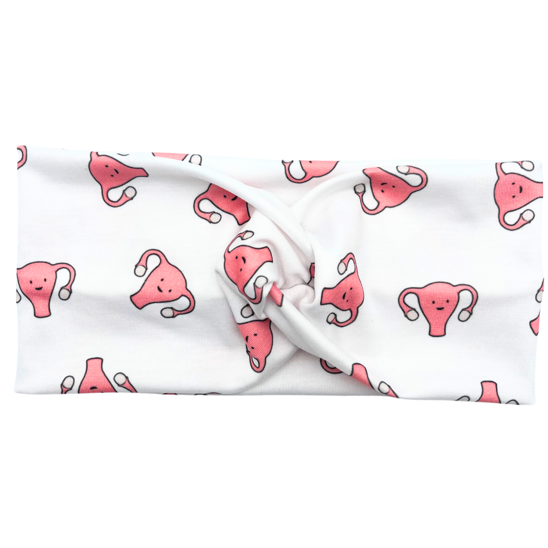 Uterus - White Headband