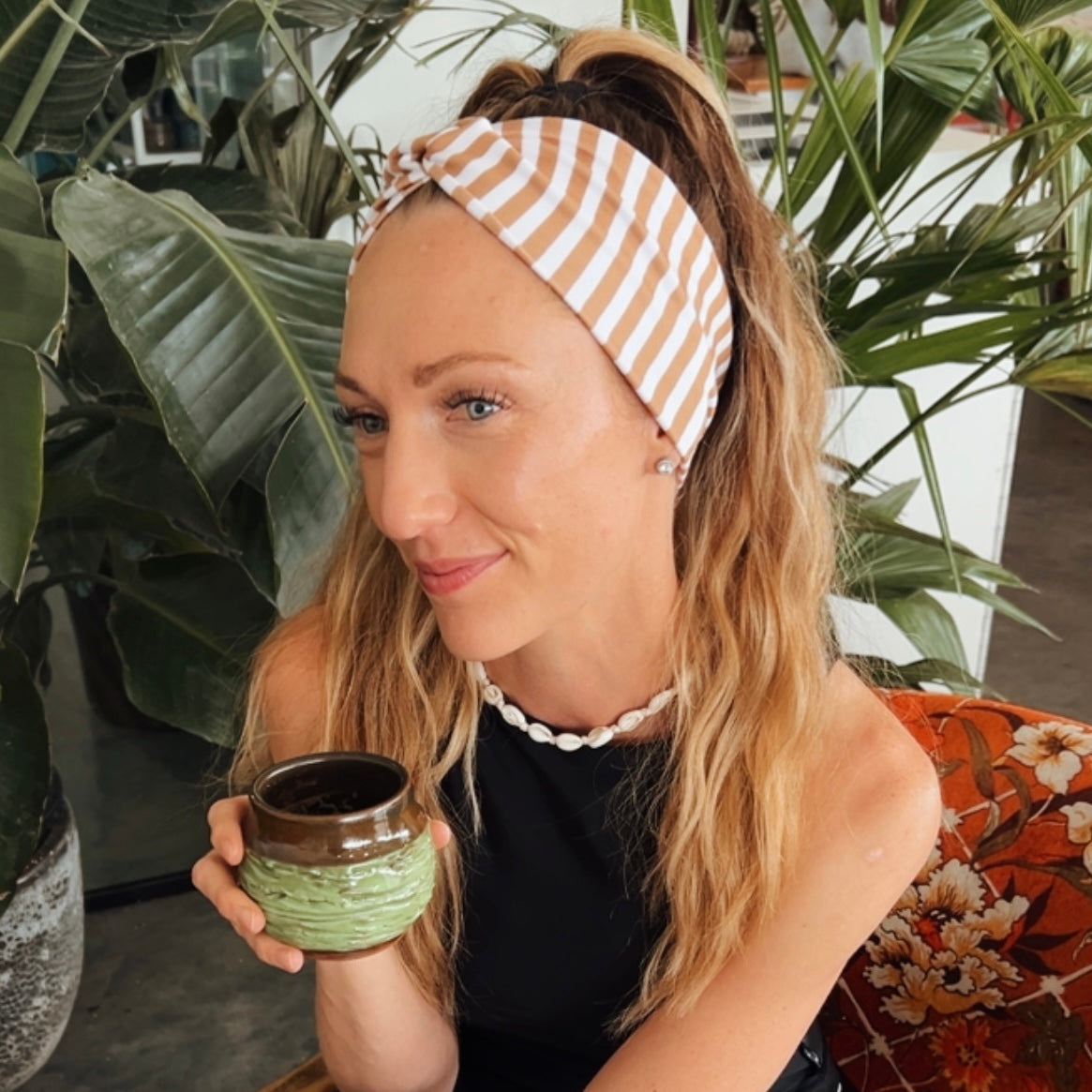 Caramel Drizzle Stripes Headband