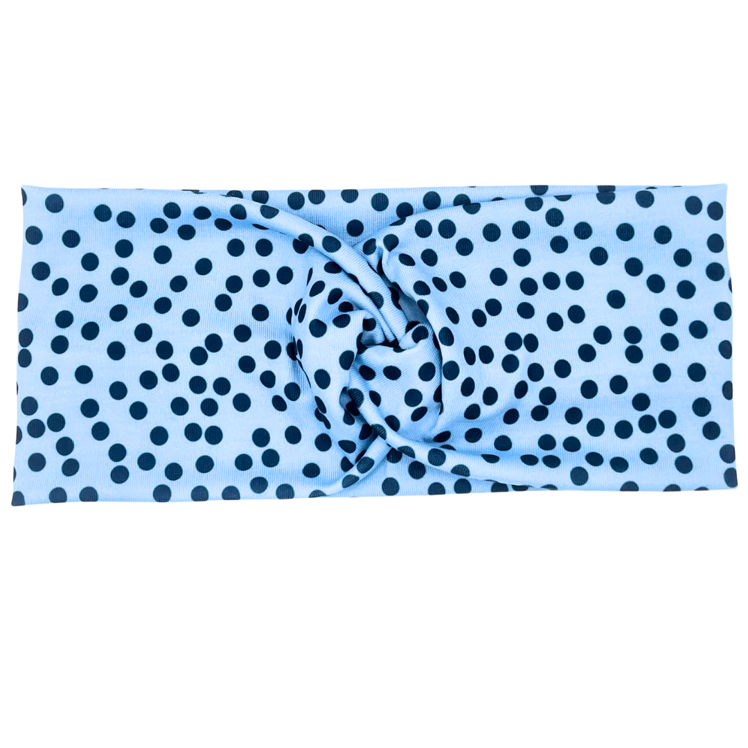 Polka Dots - Blue Headband