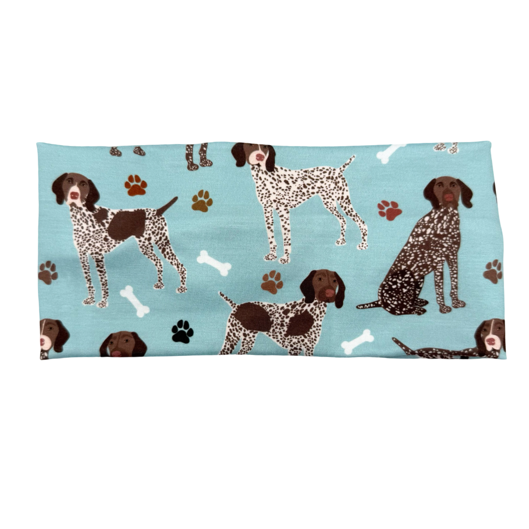 German Shorthaired Pointer Dogs - Blue Headband