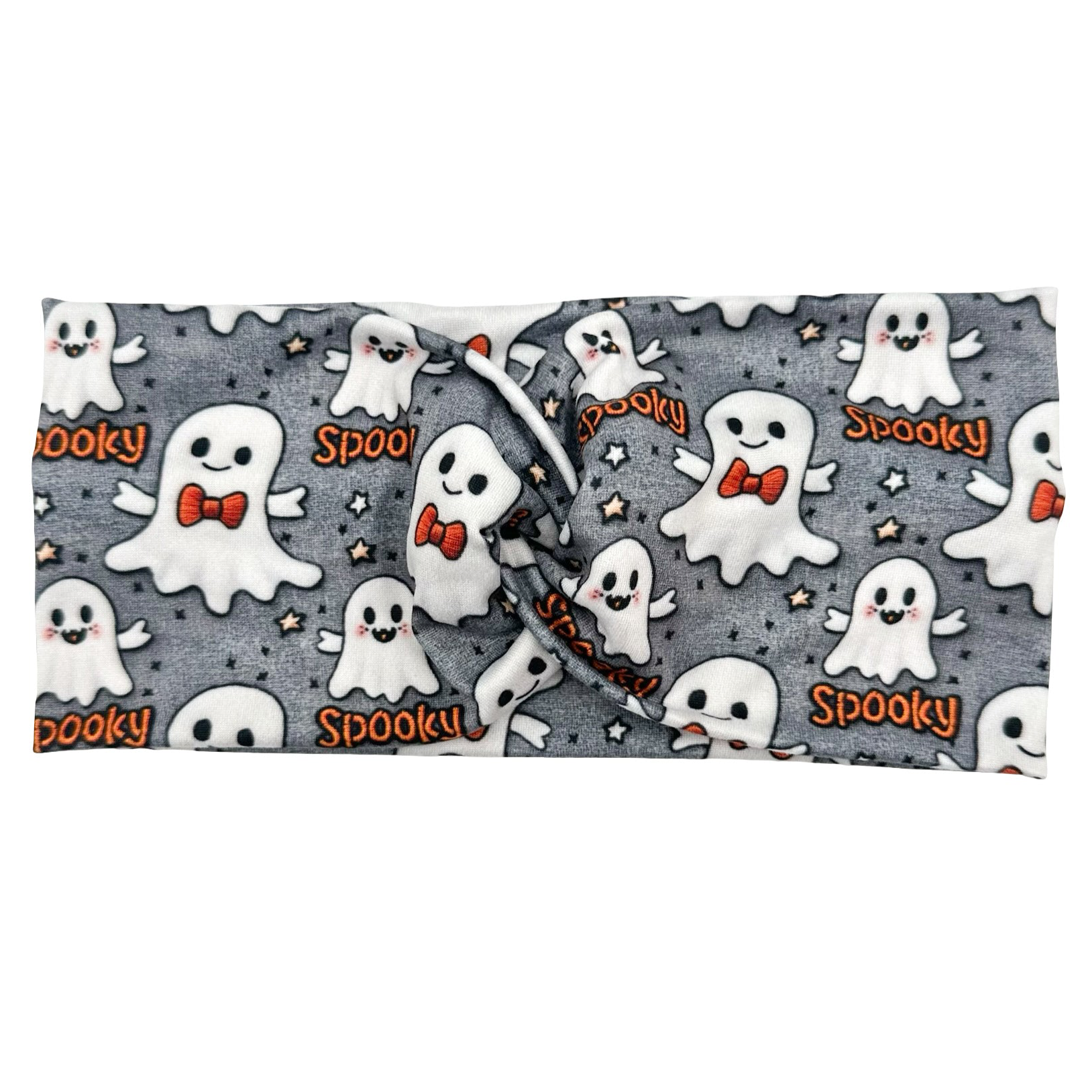 *Limited Edition* Spooky Ghost - Gray Headband