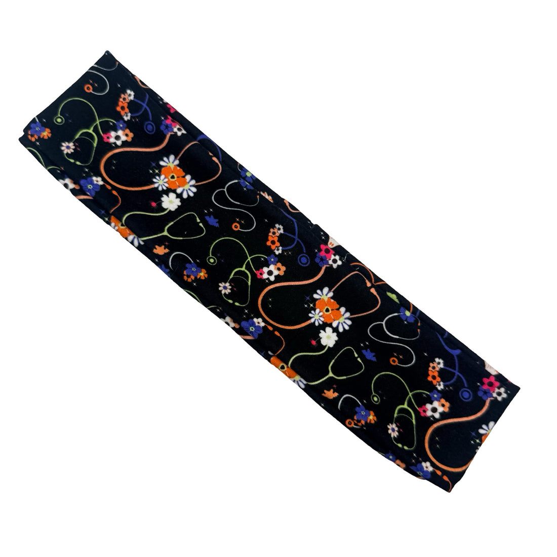 Floral Stethoscope, Ghost, and Webs Athletic Headband