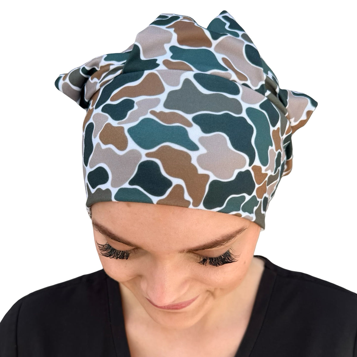 Duck Camo Soft Scrub Cap