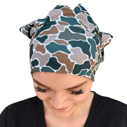Duck Camo Soft Scrub Cap
