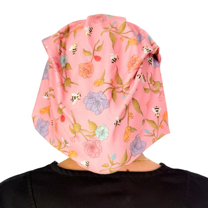 Buzzing Blooms Soft Scrub Cap