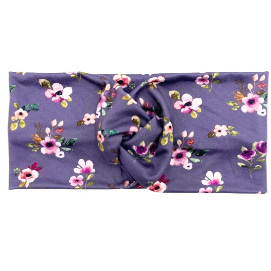 Hibiscus Floral - Pink &amp; Lilac Headband