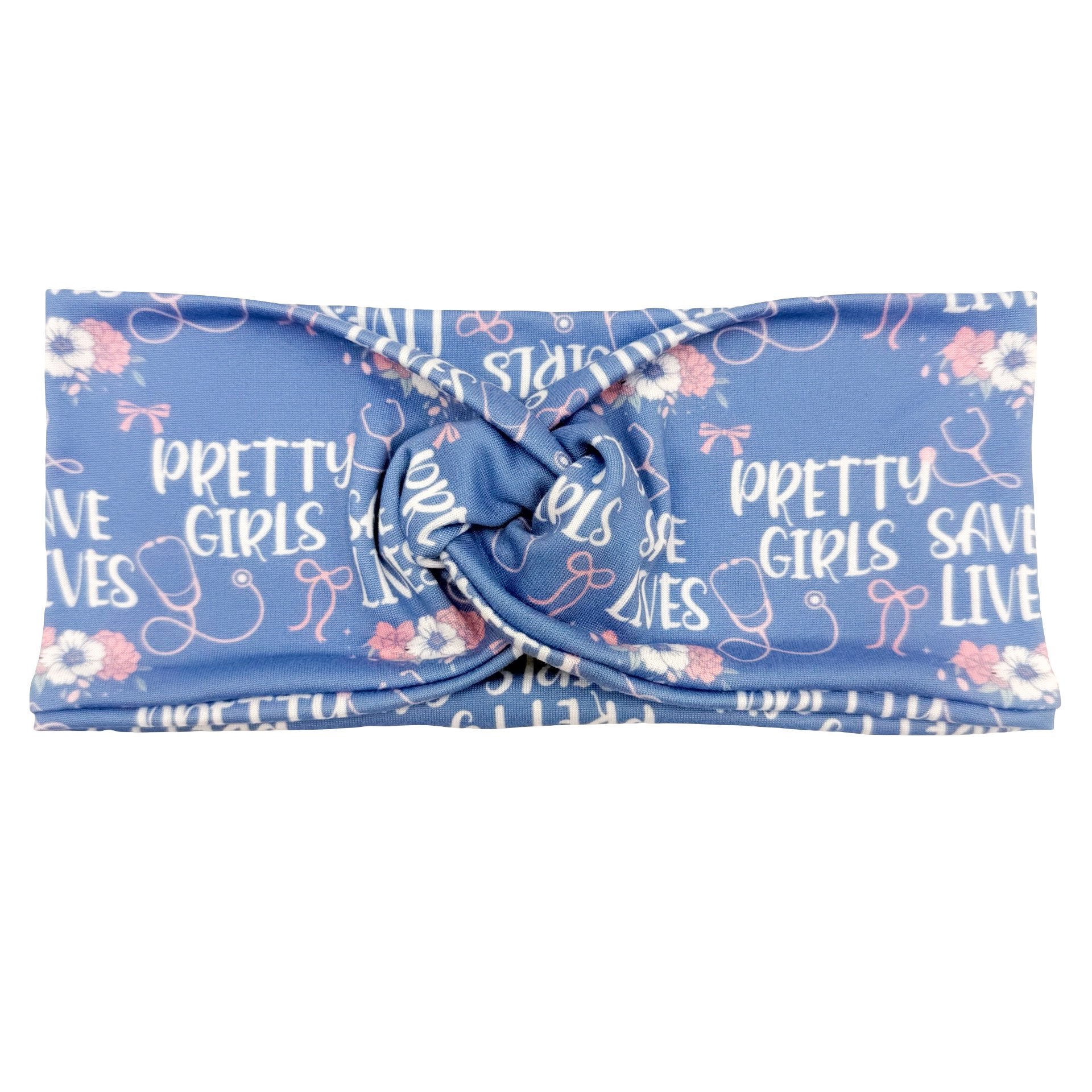 Pretty Girls Save Lives - Blue Headband