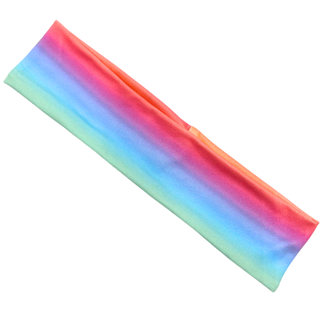 Pastel Rainbow Athletic Headband