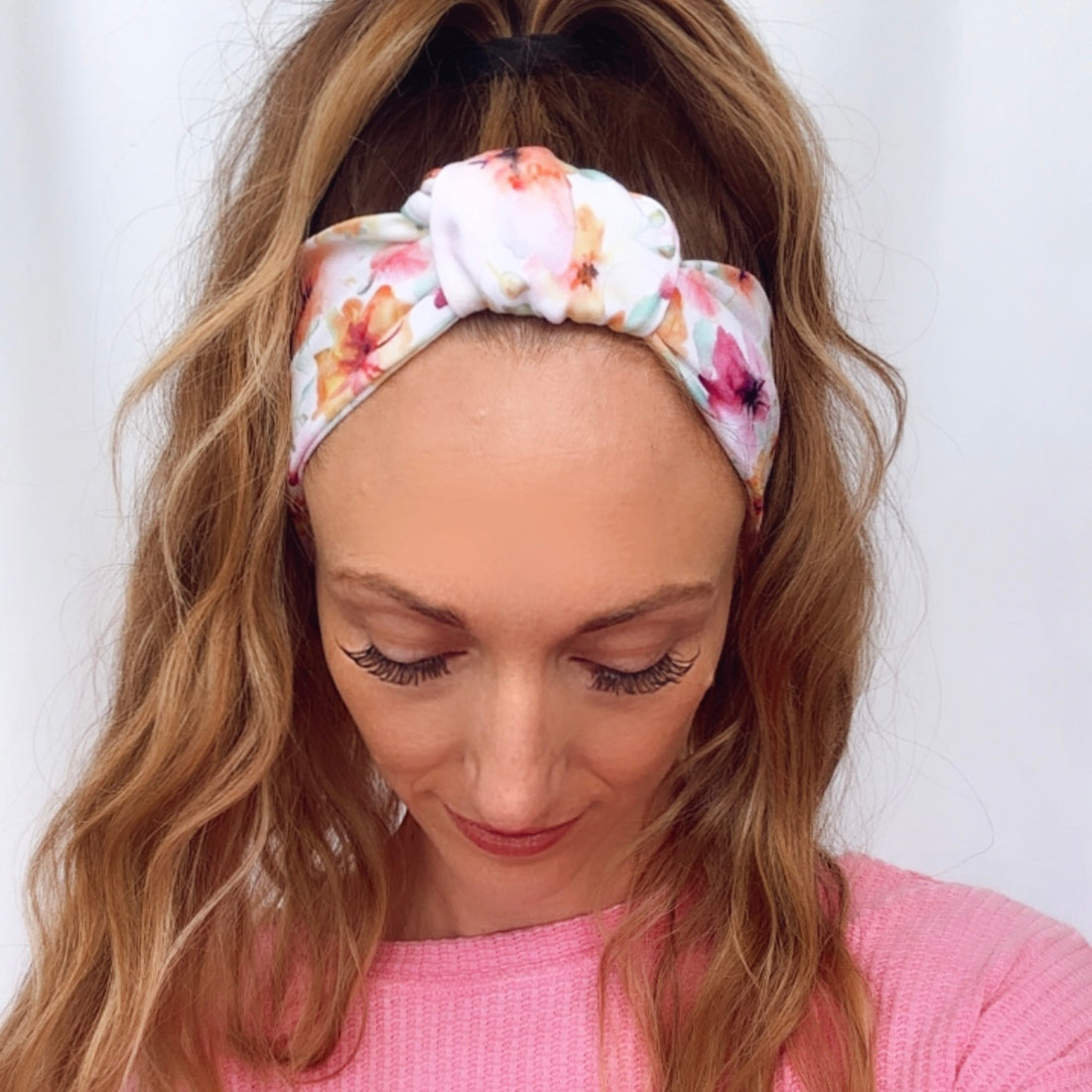 Sweet Magnolias Adjustable Tie Headband