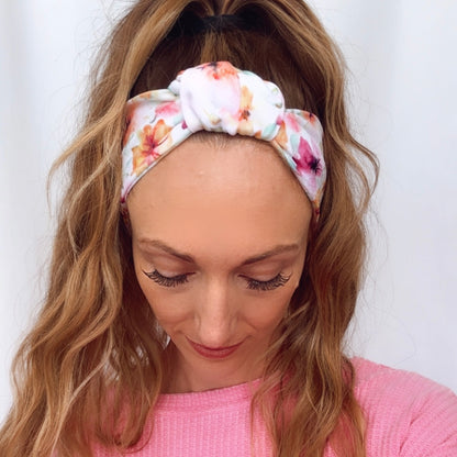Sweet Magnolias Adjustable Tie Headband