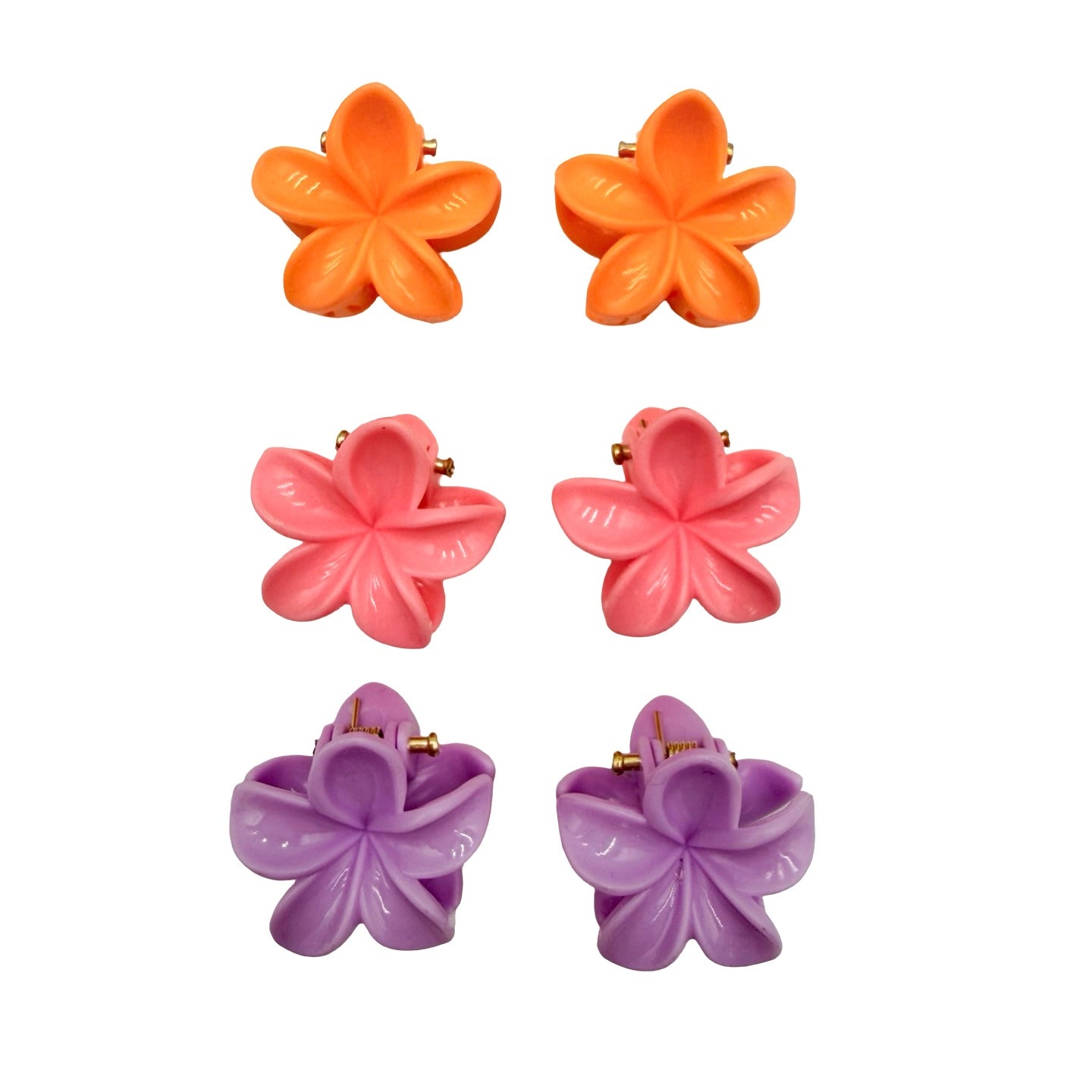 Tropical Flower Mini Clip Set of 6