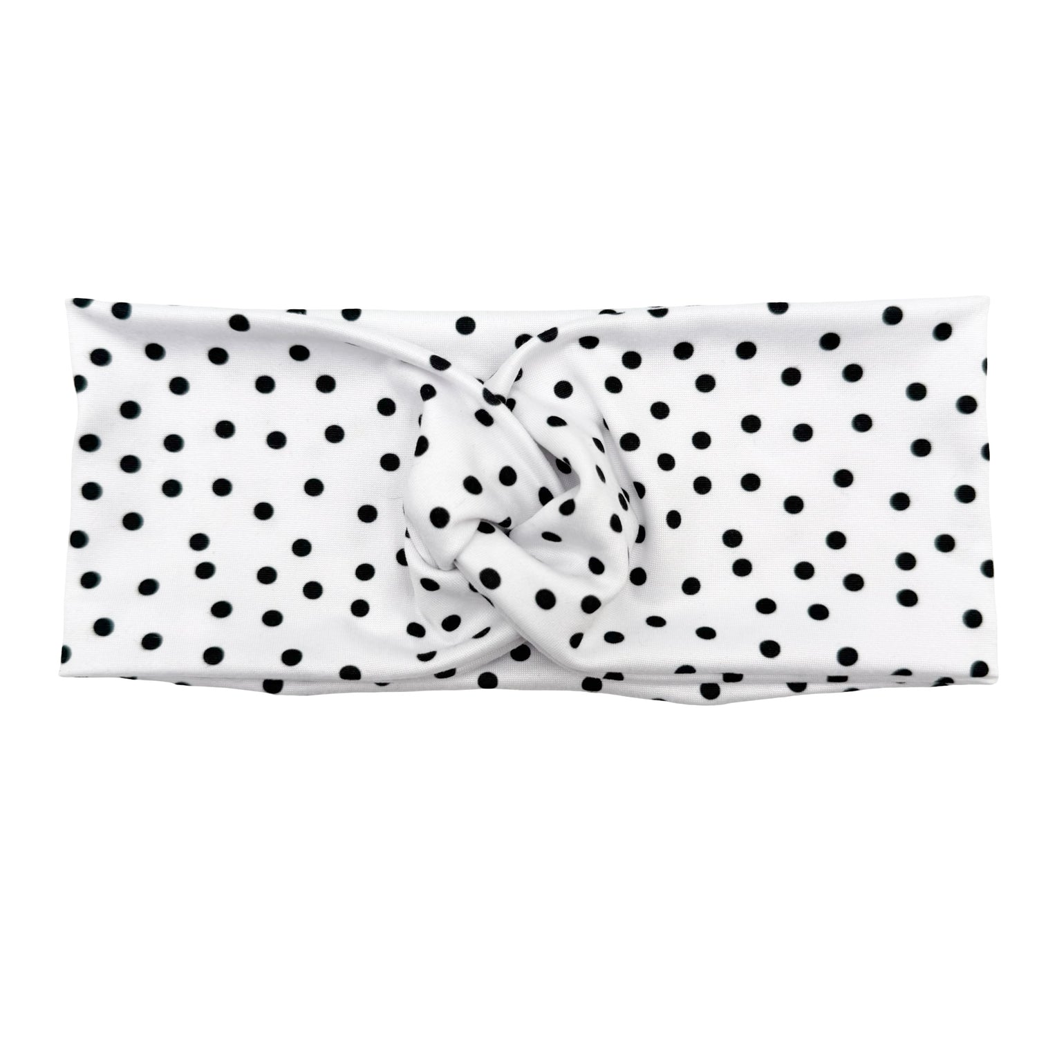 Polka Dots - White Headband
