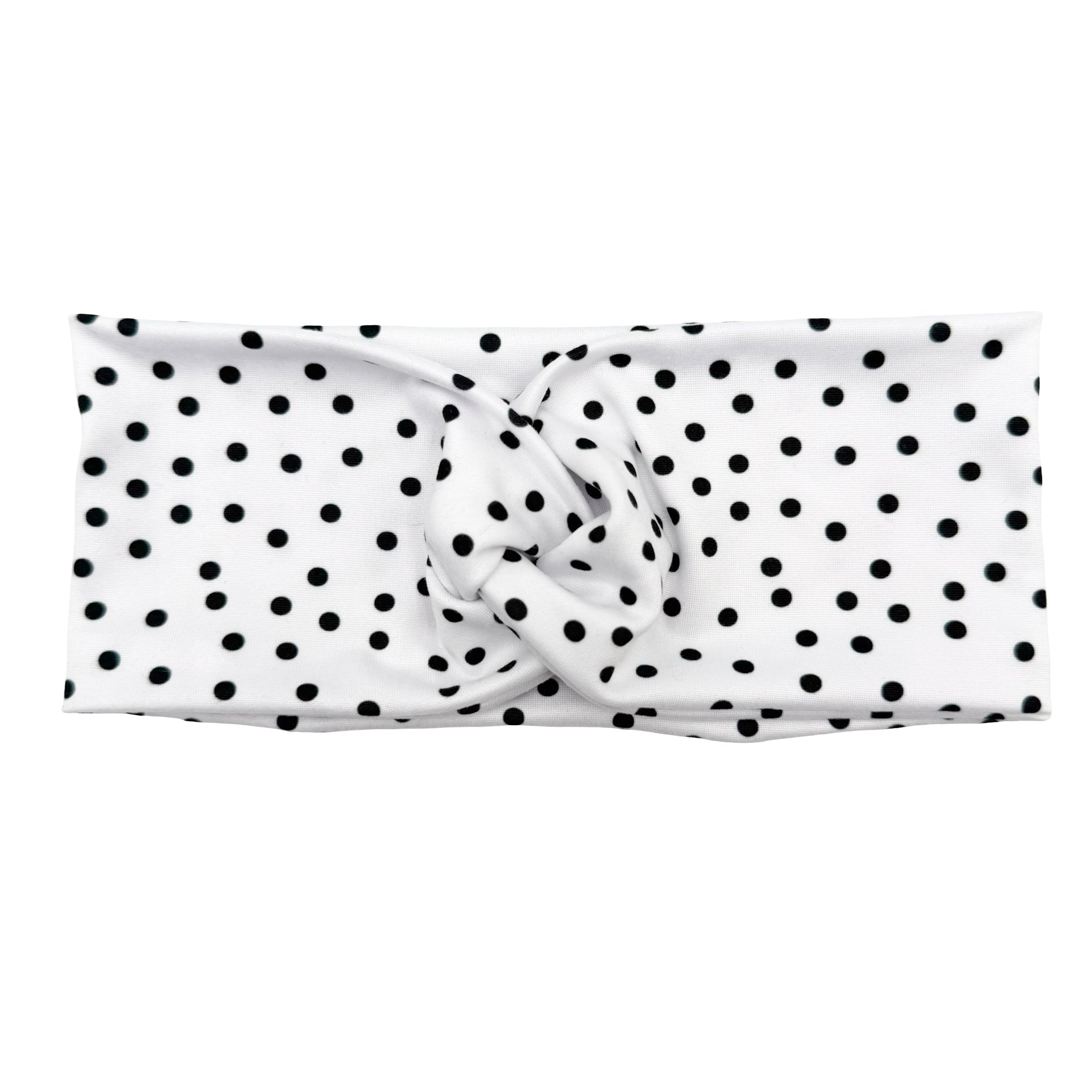 Polka Dots - White Headband