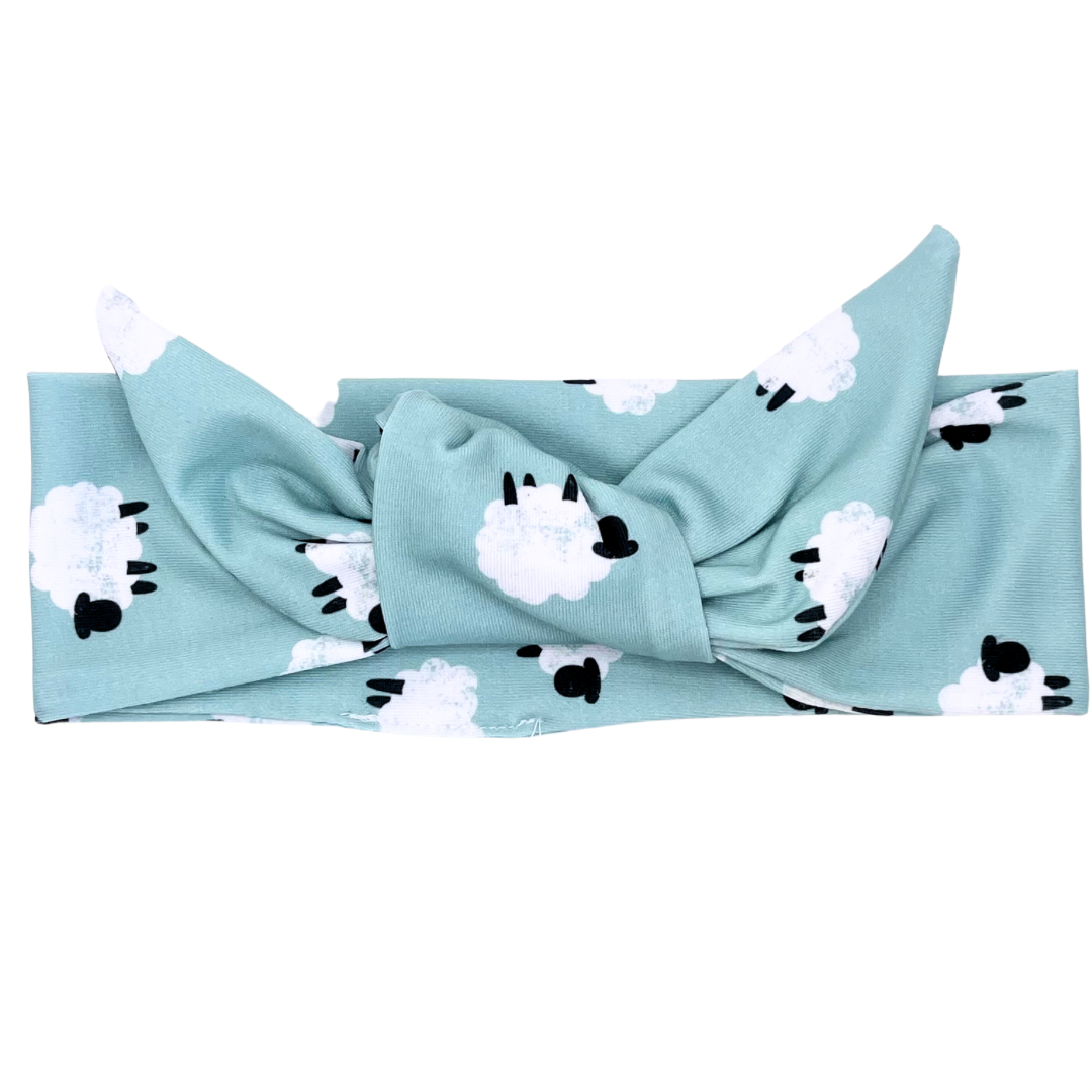 Counting Sheep Adjustable Tie Headband