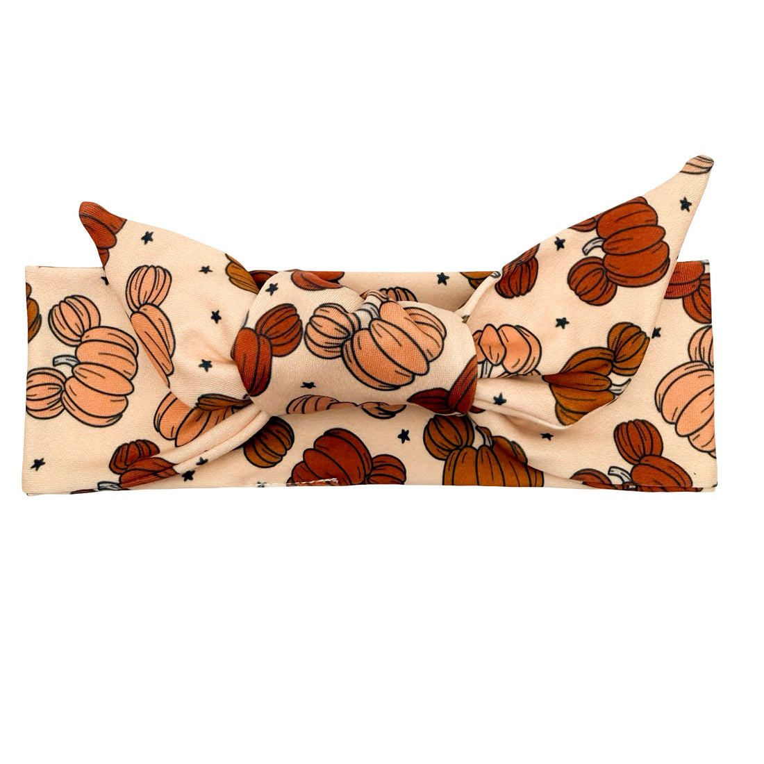 Mouse Pumpkins Adjustable Tie Headband