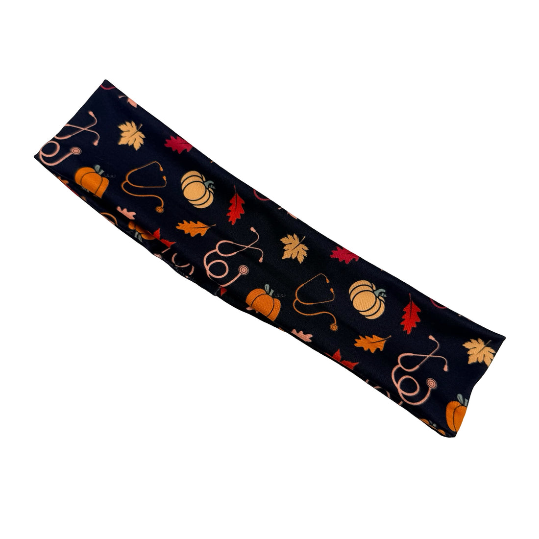 Pumpkin, Leaves, &amp; Stethoscopes Athletic Headband