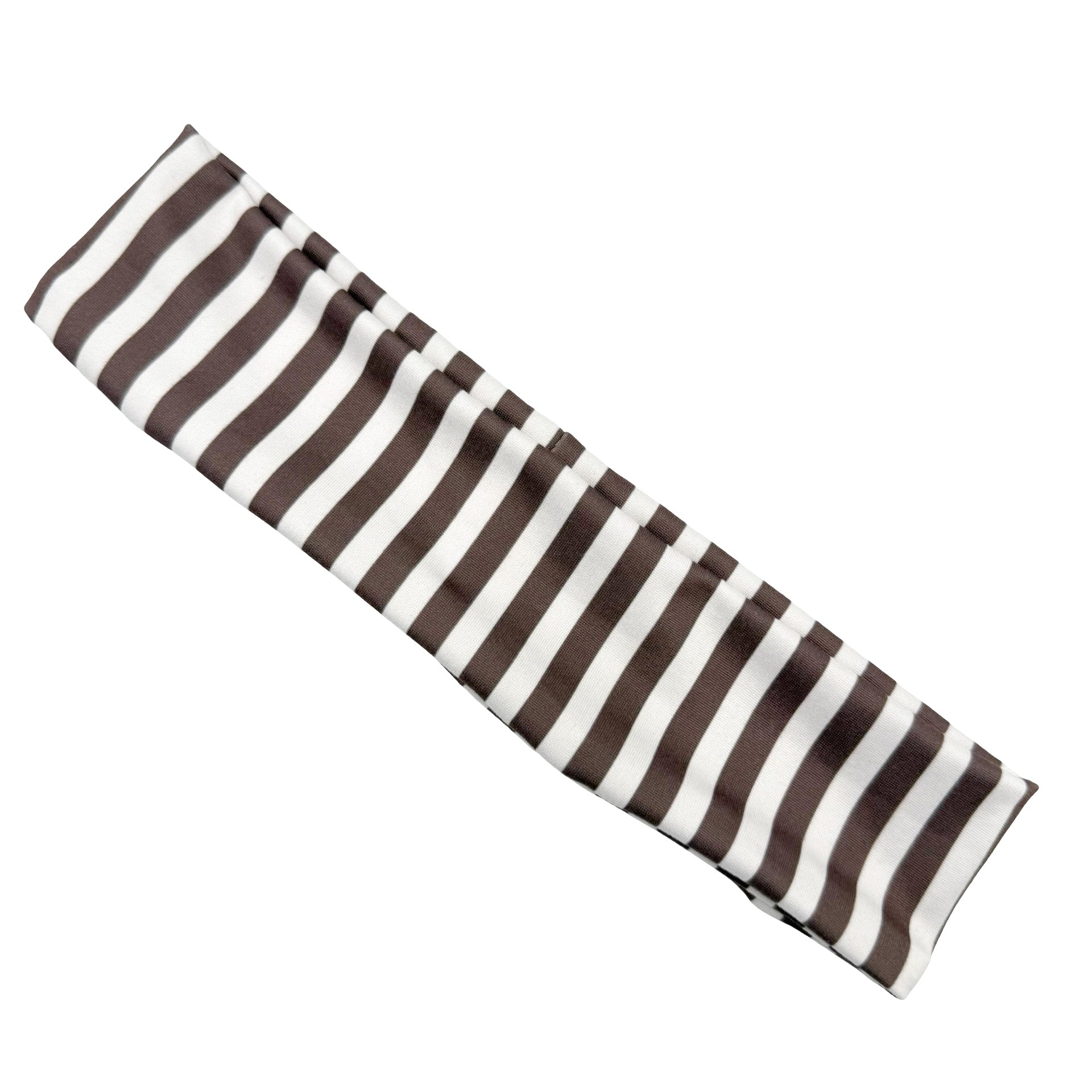 Cocoa Swirl Stripes Athletic Headband