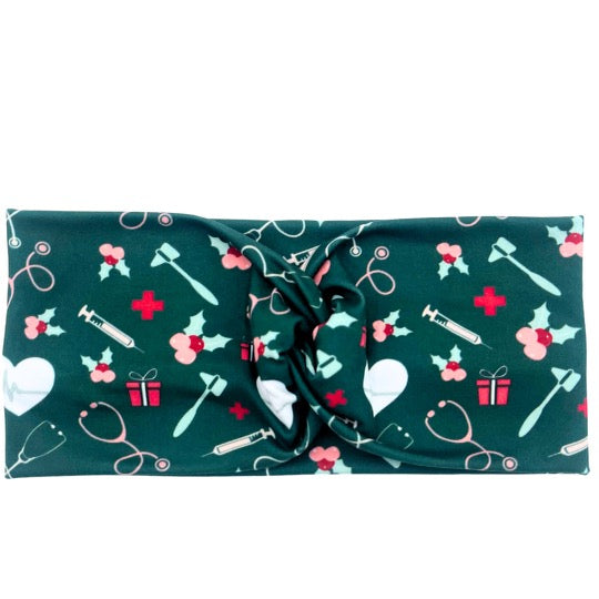 Christmas Hearts &amp; Healthcare Headband