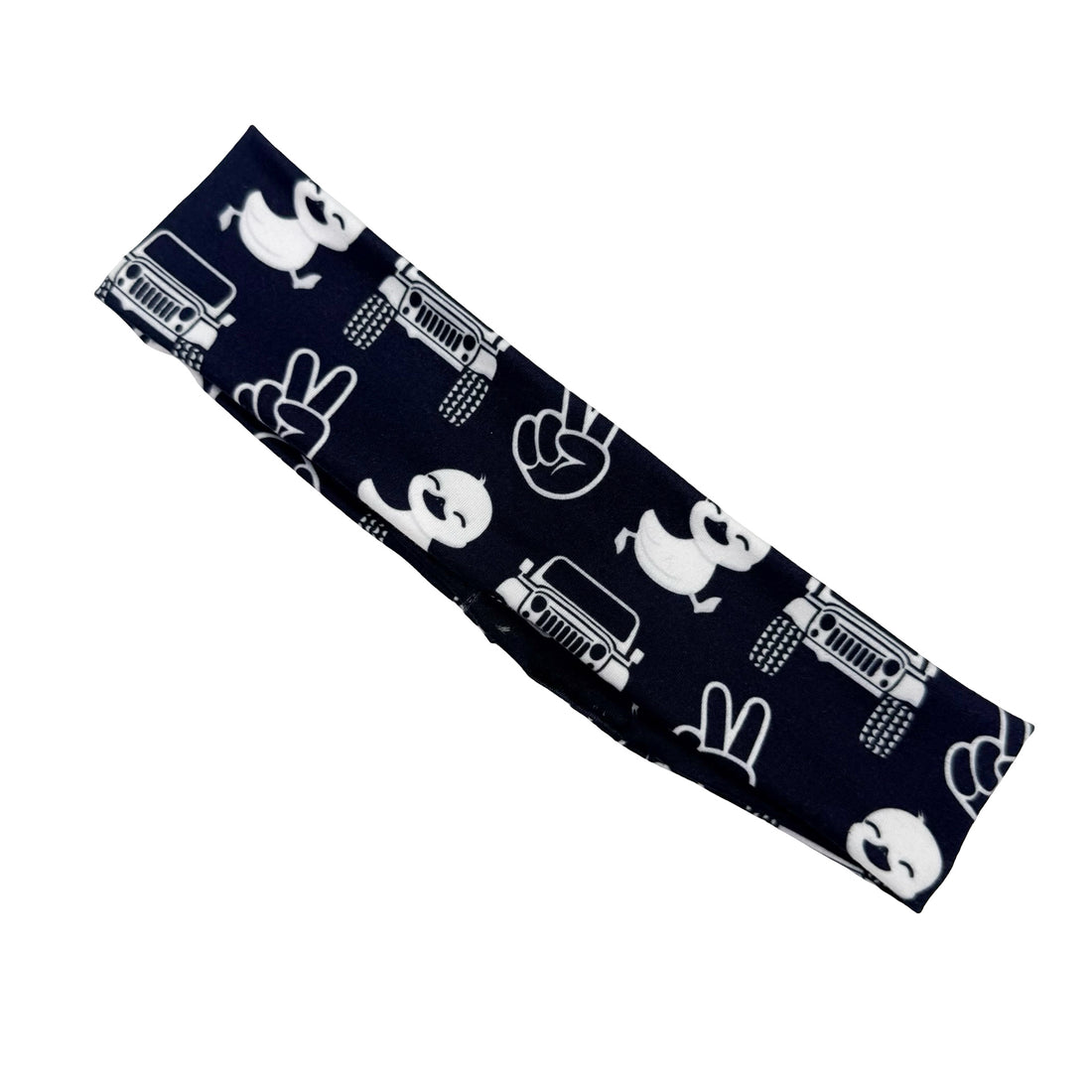 Jeep &amp; Rubber Duck -  Black Athletic Headband