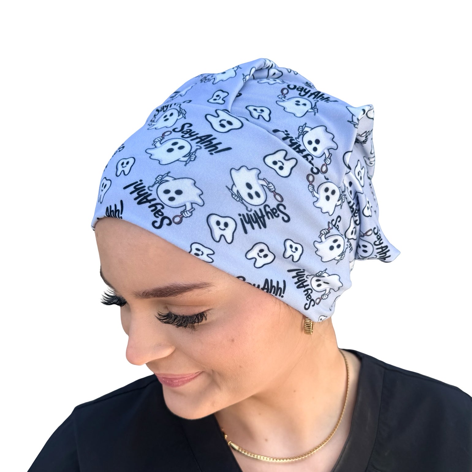 Say Ahh! Ghost Dental Soft Scrub Cap