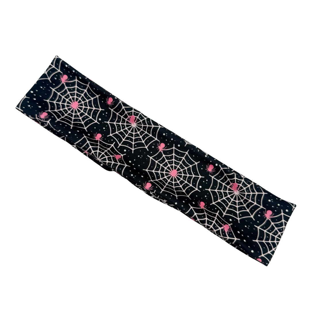 Pink Spiders &amp; Webs Athletic Headband