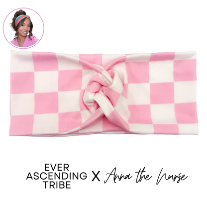 Pink Checkered Bliss Headband