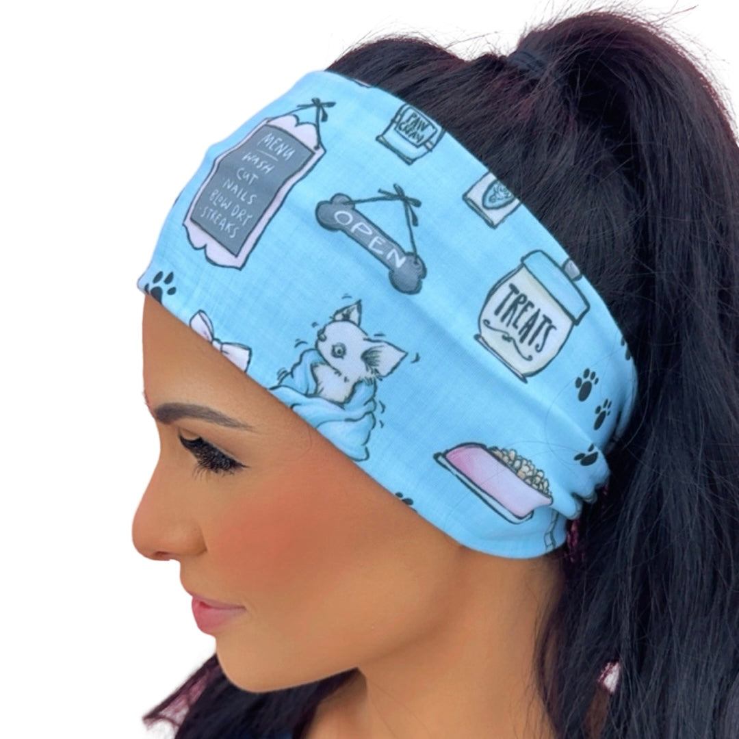 Pet Groomer Blue Headband