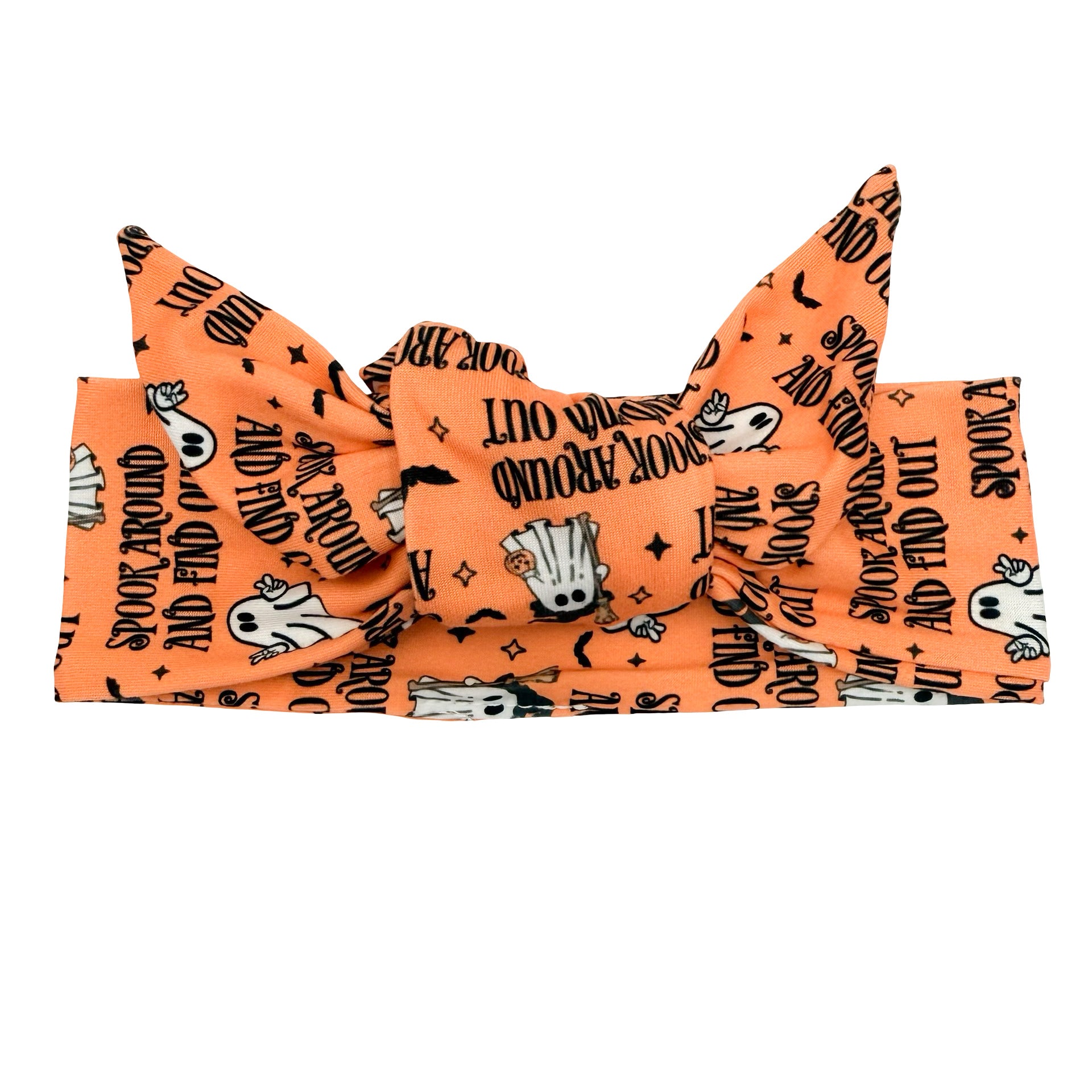 Spook Around and Find Out Adjustable Tie Headband