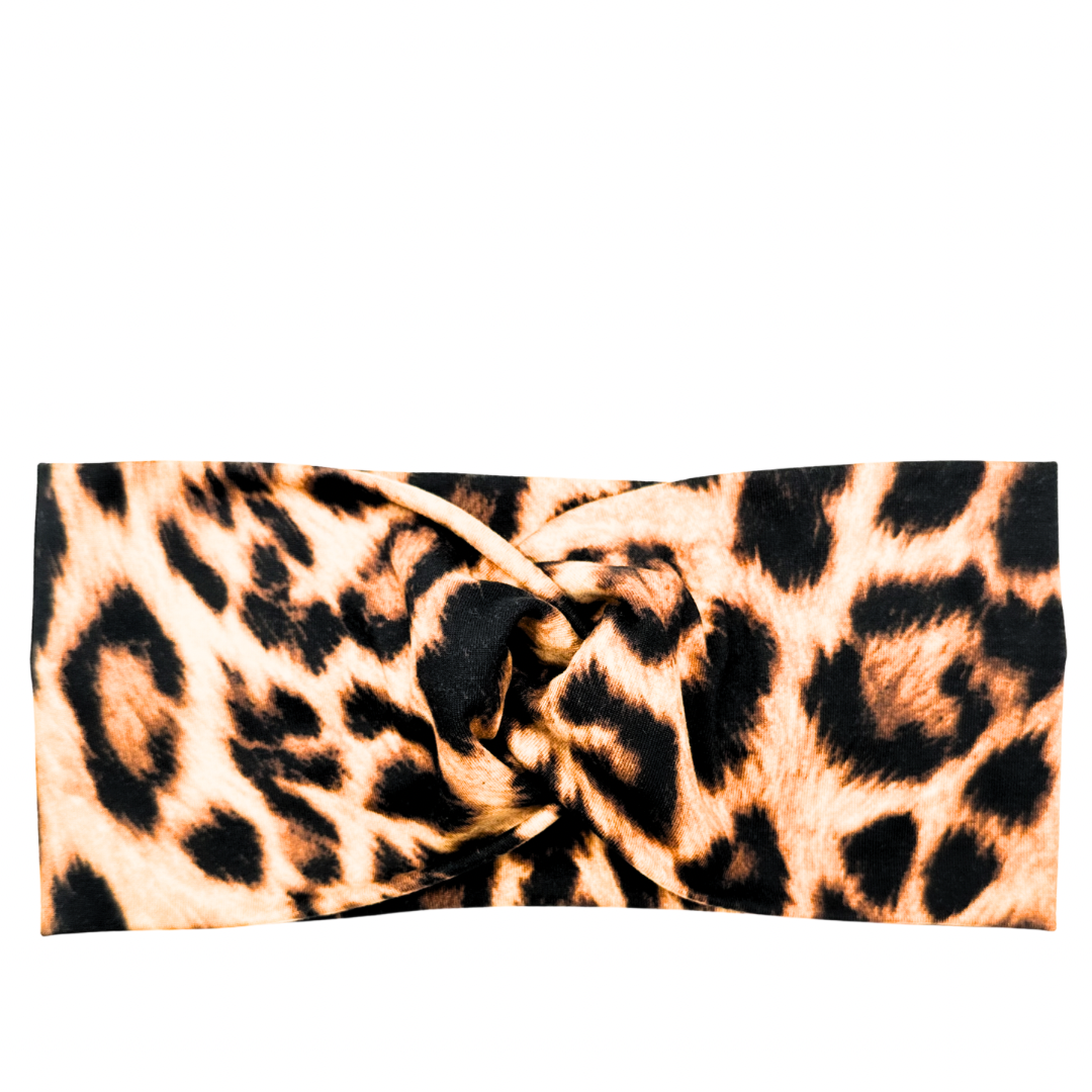 Gold Leopard Headband