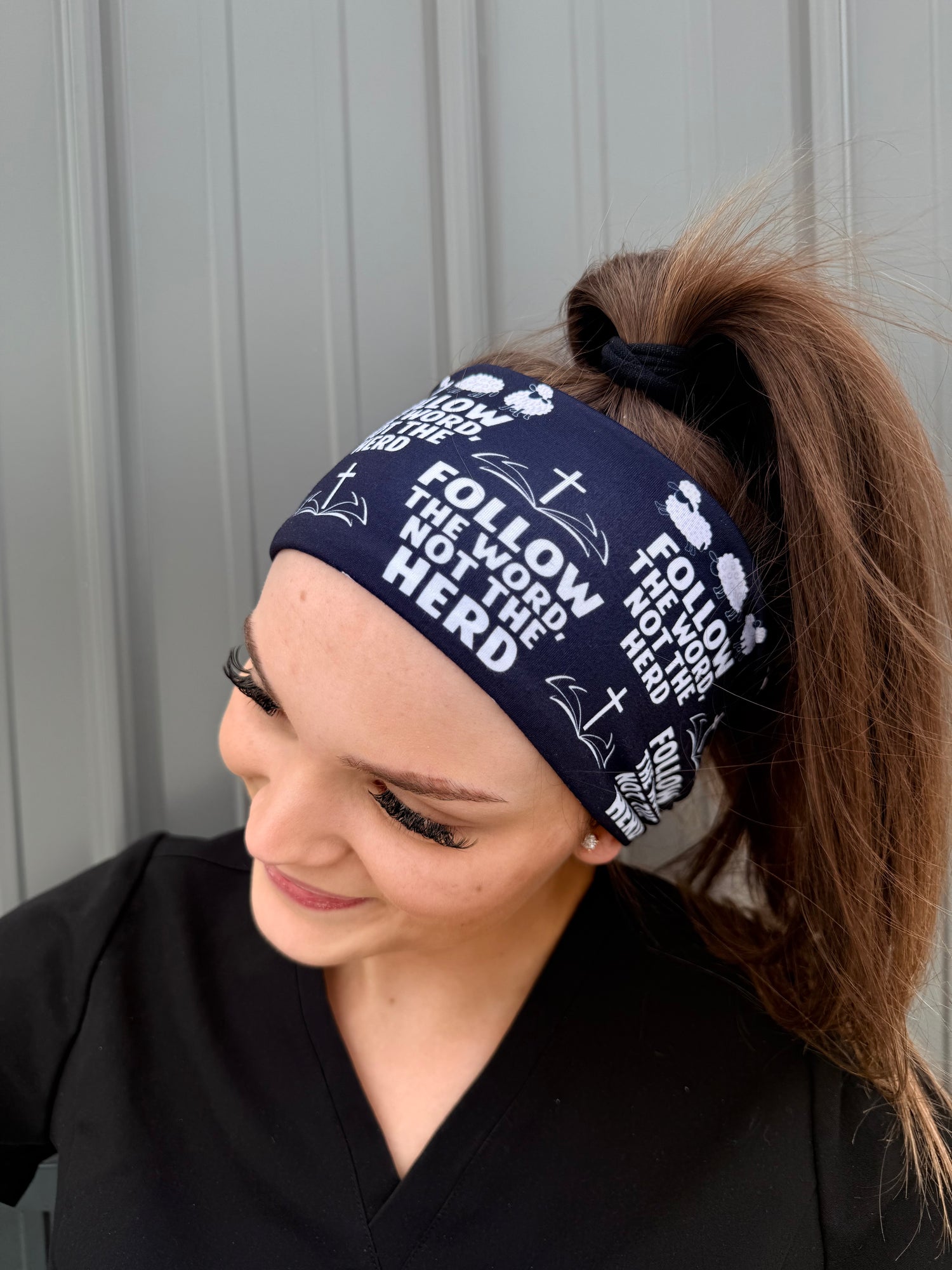 Follow The Word, Not The Herd - Black Headband