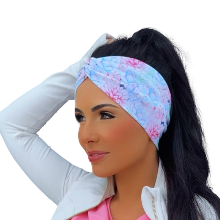 Pastel Succulents Headband