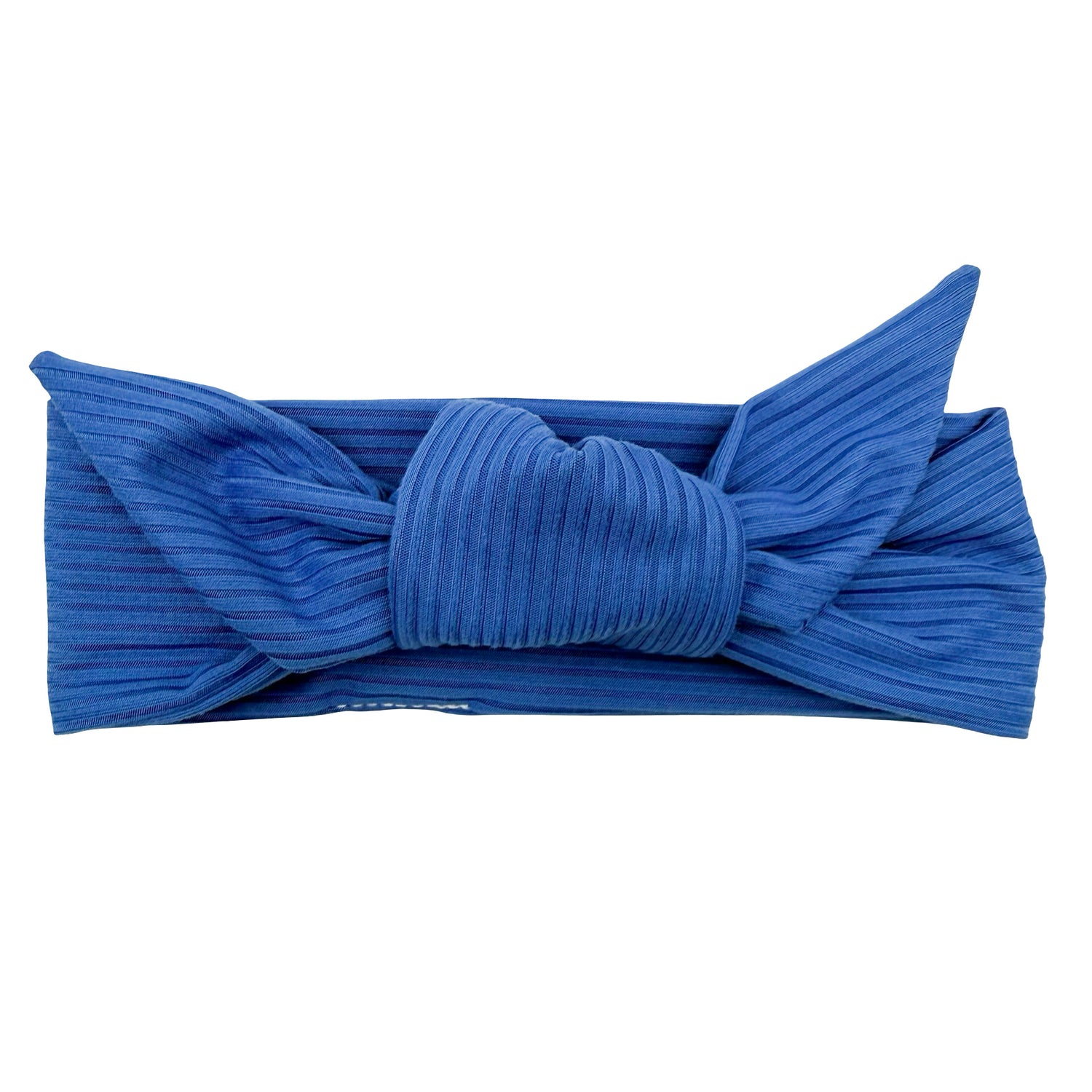 Royal Blue Ribbed Adjustable Tie Headband