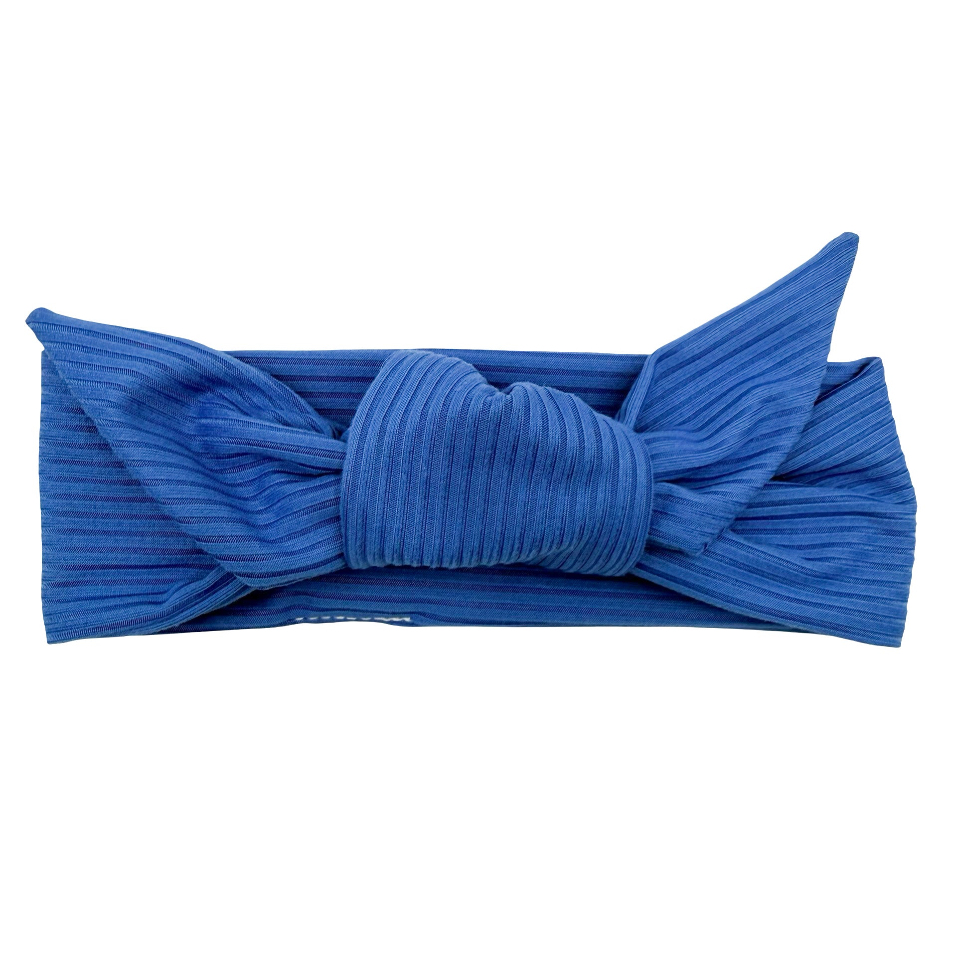 Royal Blue Ribbed Adjustable Tie Headband