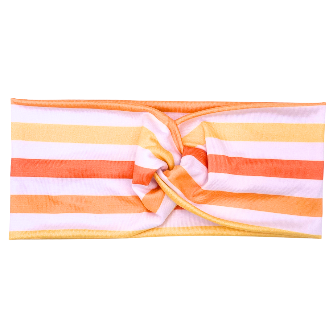 Yellow &amp; Orange Stripes Headband
