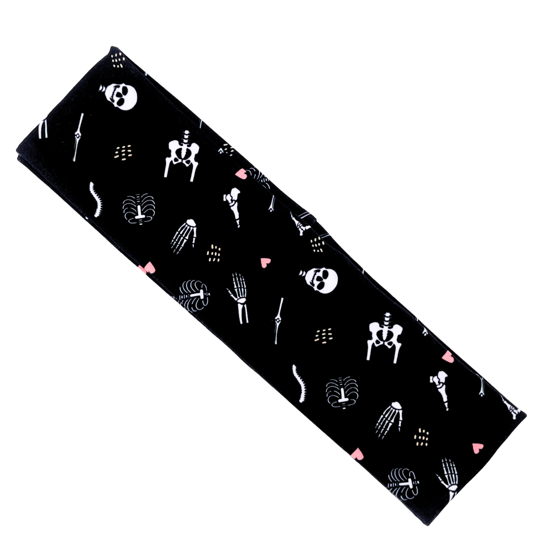 Bones - Black Athletic Headband