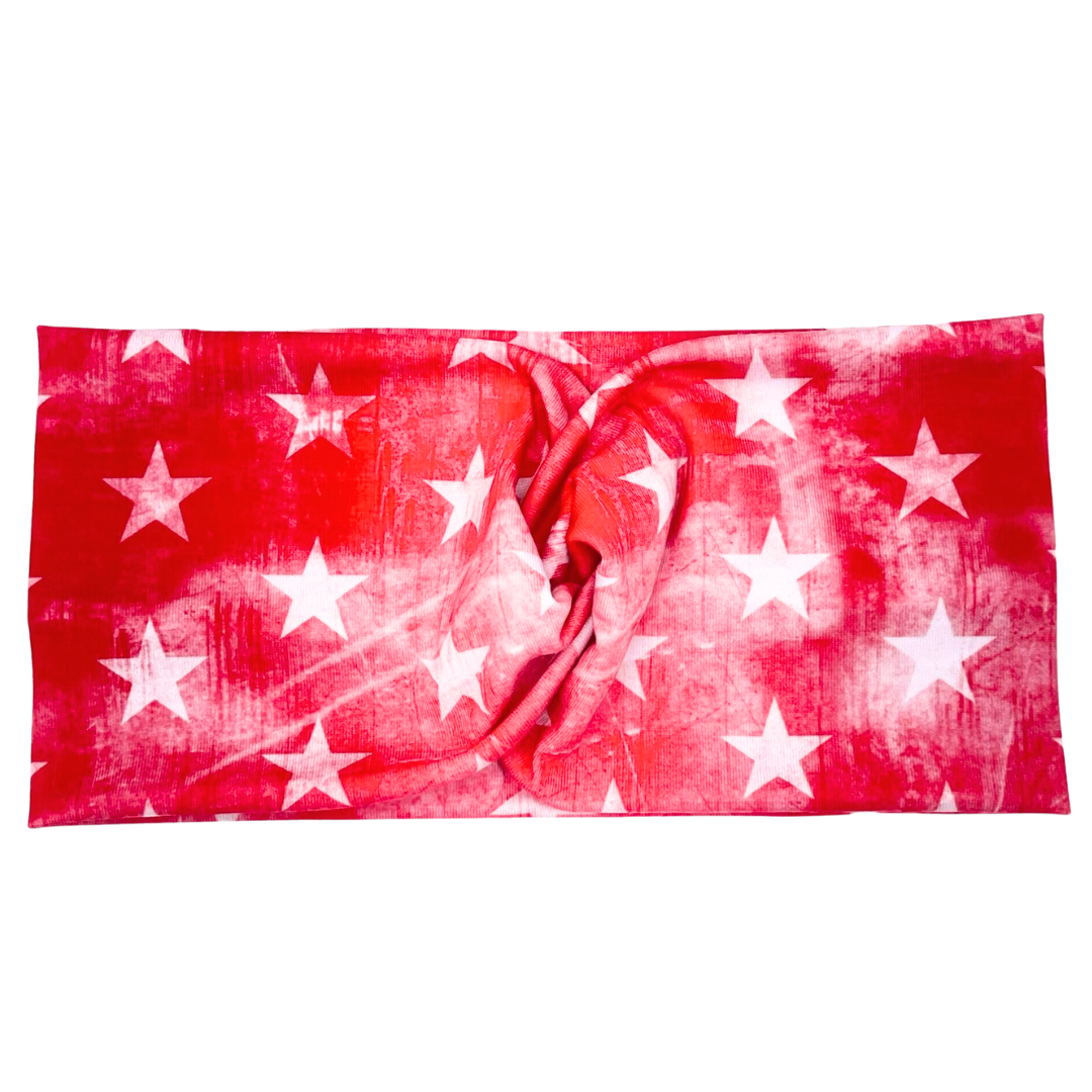 Red Stars Headband