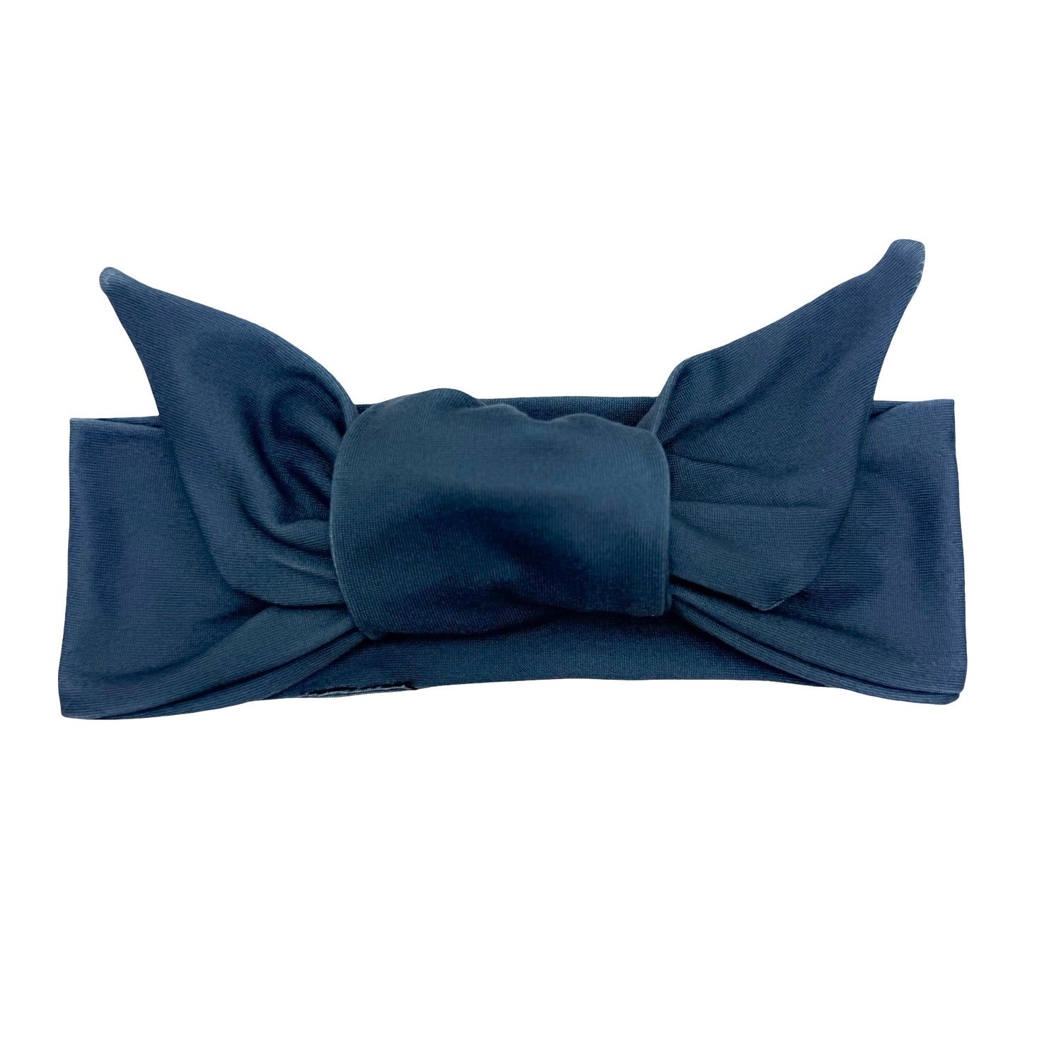 Navy Blue Adjustable Tie Headband