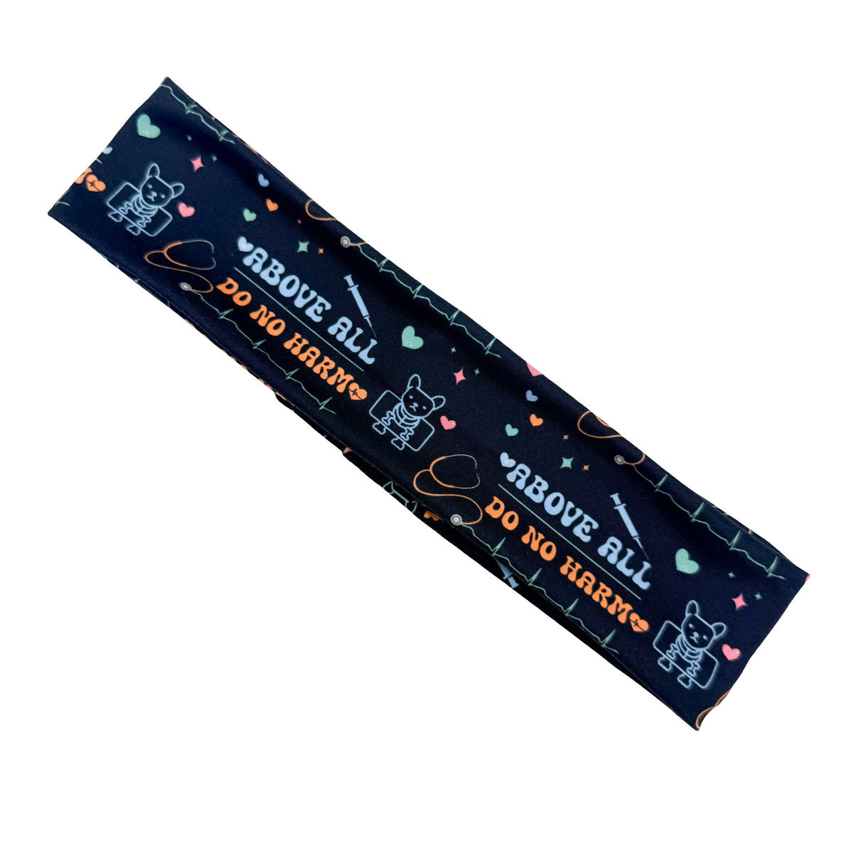 Above All Do No Harm Vet - Black Athletic Headband