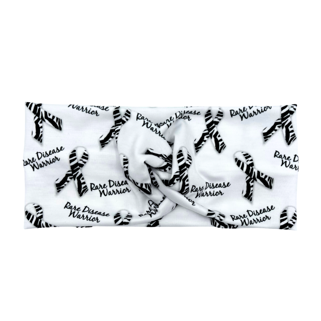 Rare Disease Warrior - White Headband