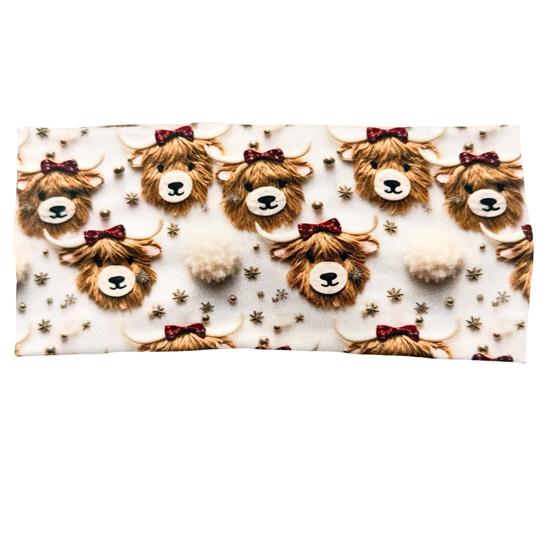 *Limited Edition* Whimsical Highland Cow Christmas Headband