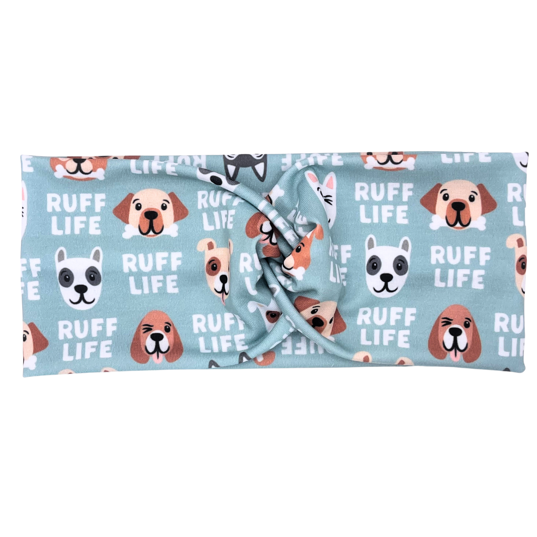 Ruff Life Dogs - Light Blue Headband