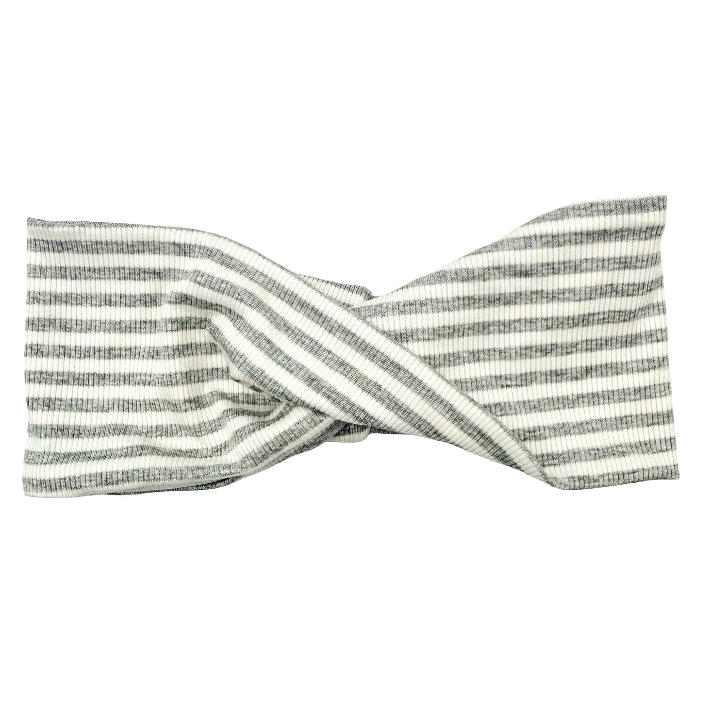 Heather Gray Ribbed Twisted Headband