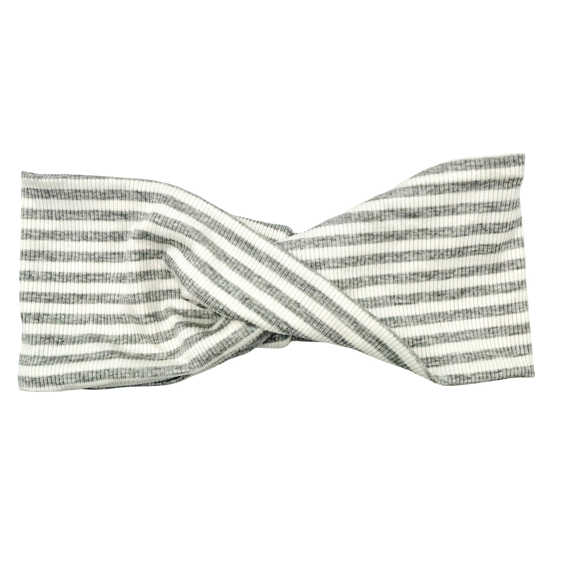 Heather Gray Ribbed Twisted Headband